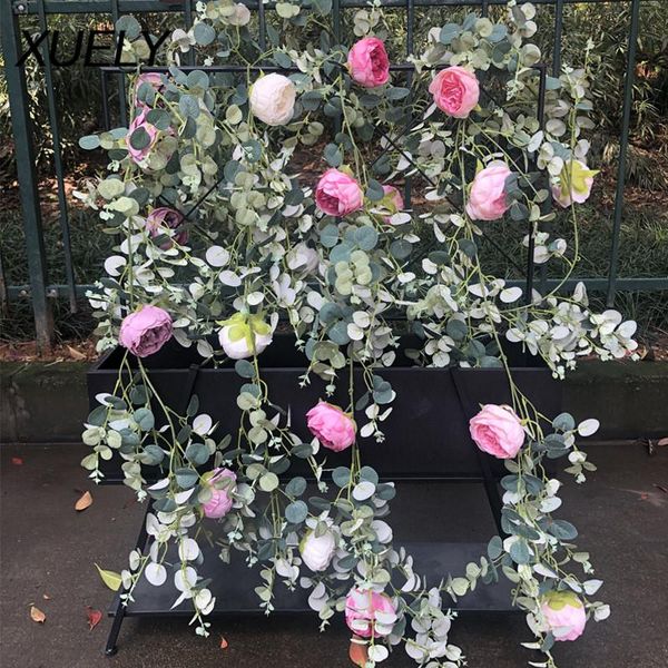 185cm eucalyptus leaf artificial flower rose rattan home balcony arrange wedding ceiling decoration diy bridal headdress garland decorative
185cm eucalyptus leaf artificial flower rose rattan home balcony arrange wedding ceiling decoration diy bridal headdress garland decorative