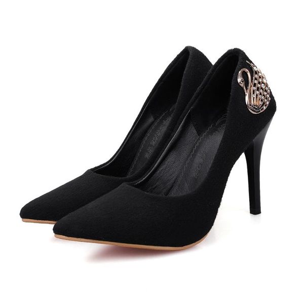 big size 33-45 spring & autumn women solid metal decoration pointed toe heels pumps 3 colors dress shoes, Black
big size 33-45 spring & autumn women solid metal decoration pointed toe heels pumps 3 colors dress shoes, Black