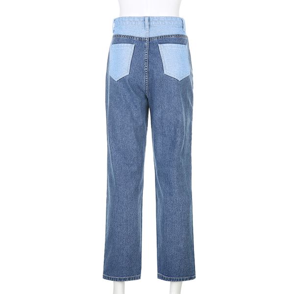 2011patchwork straight womens jeans baggy vintage high waist boyfriends mom y2k denim distressed streetwear 2021 female iamy, Blue
2011patchwork straight womens jeans baggy vintage high waist boyfriends mom y2k denim distressed streetwear 2021 female iamy, Blue