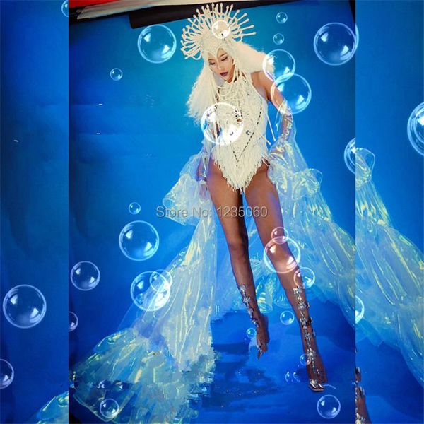 party decoration wyy ballroom dancer singer wears costumes ds bodysuit pearl outfit dresses clothes ocean theme cloak performance headdress
party decoration wyy ballroom dancer singer wears costumes ds bodysuit pearl outfit dresses clothes ocean theme cloak performance headdress