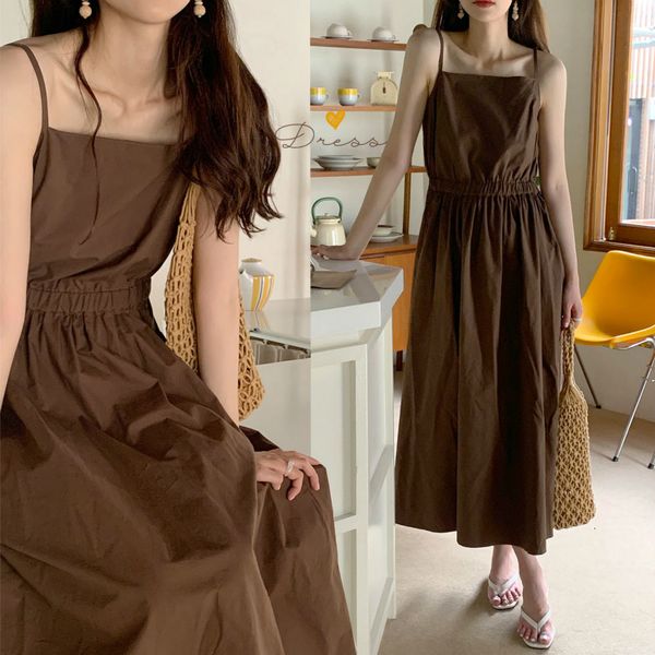 casual dresses women summer elegant brown elastic high waist spaghetti strap long camisole dress sleeveless midi tank sundress lar, Black;gray
casual dresses women summer elegant brown elastic high waist spaghetti strap long camisole dress sleeveless midi tank sundress lar, Black;gray