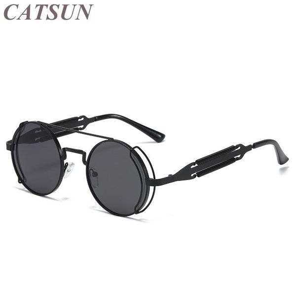 sunglasses 2021 retro fashion women's personality classic steampunk metal double spring leg glasses, White;black
sunglasses 2021 retro fashion women's personality classic steampunk metal double spring leg glasses, White;black