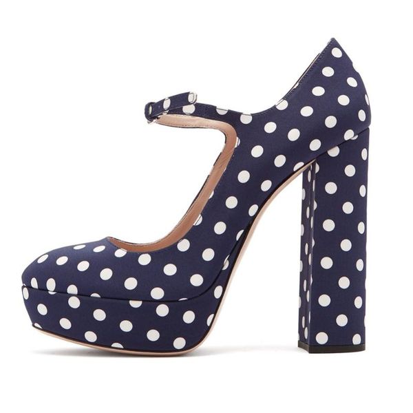 large size women's dress polka dot platform high heels 2021 round head evening pumps sandals, Black
large size women's dress polka dot platform high heels 2021 round head evening pumps sandals, Black