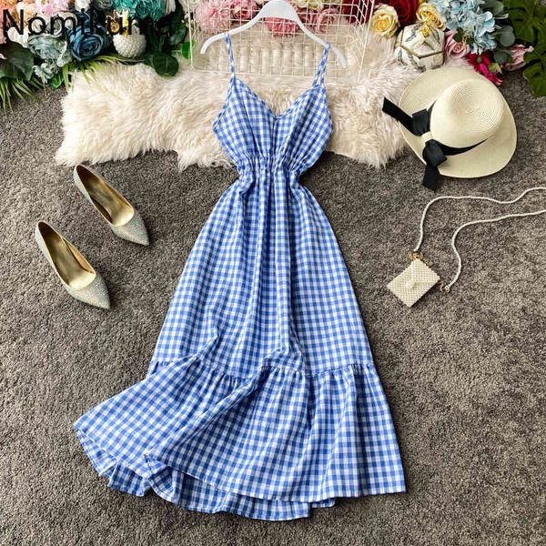 nomikuma plaid holiday dress women robe v neck high waist a line spaghetti strap dresses summer beach style vestidos mujer 210514, Black;gray
nomikuma plaid holiday dress women robe v neck high waist a line spaghetti strap dresses summer beach style vestidos mujer 210514, Black;gray
