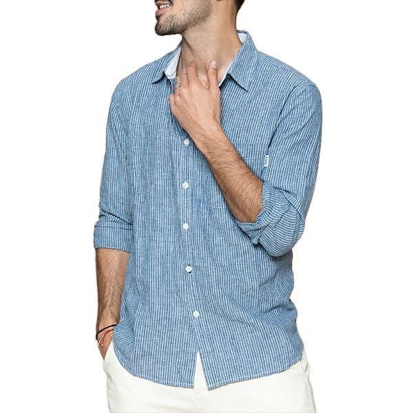 autumn casual shirt men's striped high temperature fixed cotton cardigan long sleeve fashion urban slim lapel shirts, White;black
autumn casual shirt men's striped high temperature fixed cotton cardigan long sleeve fashion urban slim lapel shirts, White;black