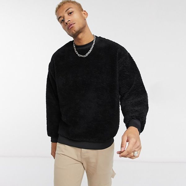 men's hoodies & sweatshirts spring and autumn all-match student sweater, long-sleeved t-shirt casual plush trendy mzh400 se28, Black
men's hoodies & sweatshirts spring and autumn all-match student sweater, long-sleeved t-shirt casual plush trendy mzh400 se28, Black
