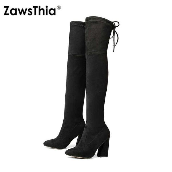 zawsthia luxury brand faux suede leather block high heels woman boots over the knee high botas women overknee boots 210611, Black
zawsthia luxury brand faux suede leather block high heels woman boots over the knee high botas women overknee boots 210611, Black