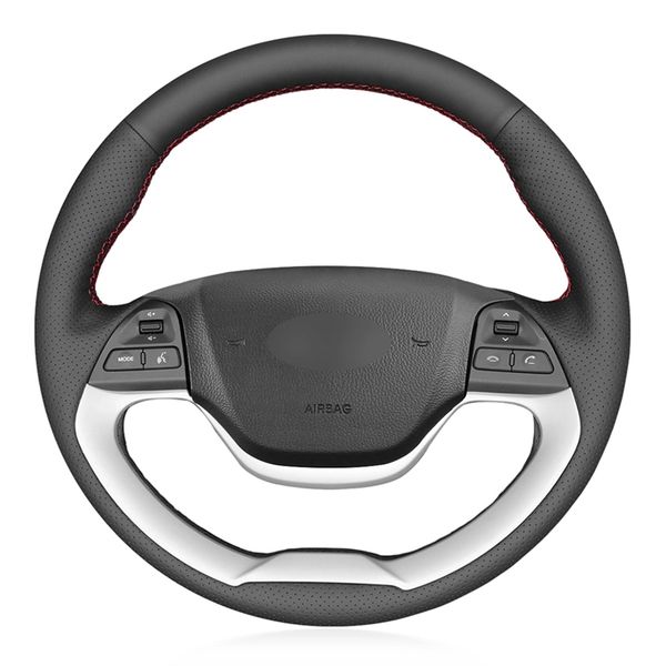 black pu faux leather diy hand-stitched car steering wheel cover for kia morning 2011-2016 picanto 2012-2015
black pu faux leather diy hand-stitched car steering wheel cover for kia morning 2011-2016 picanto 2012-2015