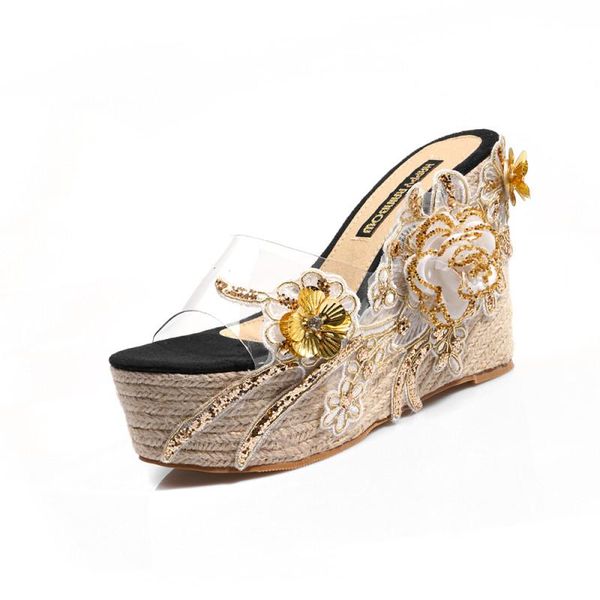 slippers ladies summer seaside early spring fashion personality french flower high-heel half-drag sandals, Black
slippers ladies summer seaside early spring fashion personality french flower high-heel half-drag sandals, Black