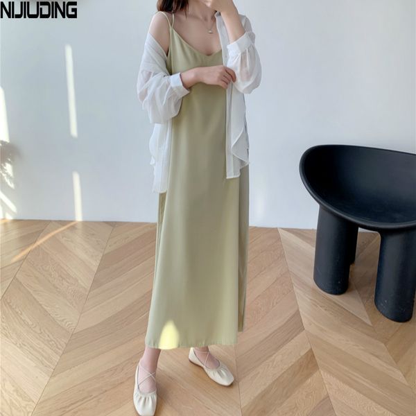 holiday solid women's suspender a-lne dresses summer party sleeveless chiffon beach bohemian spaghetti strap long dress 210514, Black;gray
holiday solid women's suspender a-lne dresses summer party sleeveless chiffon beach bohemian spaghetti strap long dress 210514, Black;gray