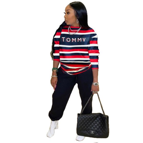 women's two piece pants 2021 spring fashion women street casual style sets long sleeve round neck elastic striped, White
women's two piece pants 2021 spring fashion women street casual style sets long sleeve round neck elastic striped, White