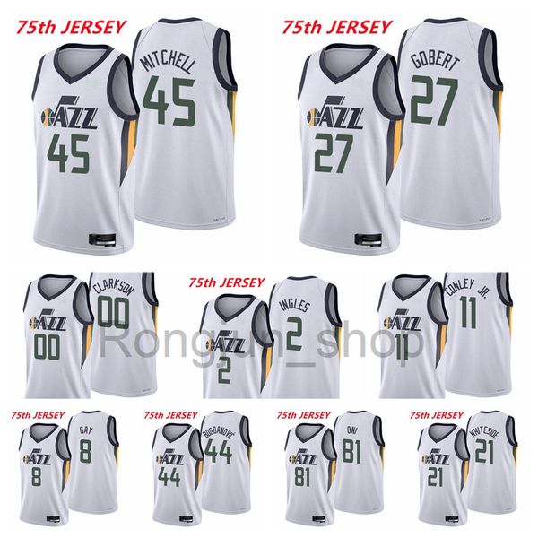 2021-22 75th anniversary diamond printed mens basketball donovan mitchell bojan bogdanovic joe ingles rudy gobert mike conley jr. clarkson o, Black
2021-22 75th anniversary diamond printed mens basketball donovan mitchell bojan bogdanovic joe ingles rudy gobert mike conley jr. clarkson o, Black