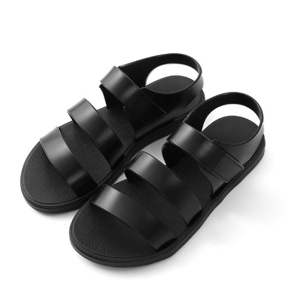 women sandals ankle straps jelly shoes plastic open toe slip on casual leather parties cute strange flats, Black
women sandals ankle straps jelly shoes plastic open toe slip on casual leather parties cute strange flats, Black