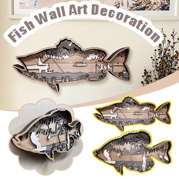 party favor 7 retro wooden fish wall hanging home accessories layer largemouth bass crappie art hand carved decoration
party favor 7 retro wooden fish wall hanging home accessories layer largemouth bass crappie art hand carved decoration