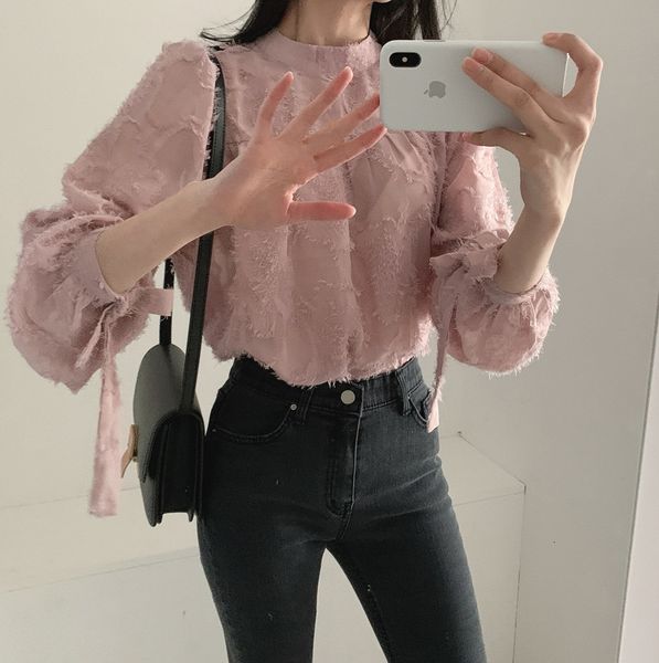 jacket korea chic fashion women blouses style tassels cuff bandage crew neck versatile shirt long sleeve clothes shirts, Black;brown
jacket korea chic fashion women blouses style tassels cuff bandage crew neck versatile shirt long sleeve clothes shirts, Black;brown