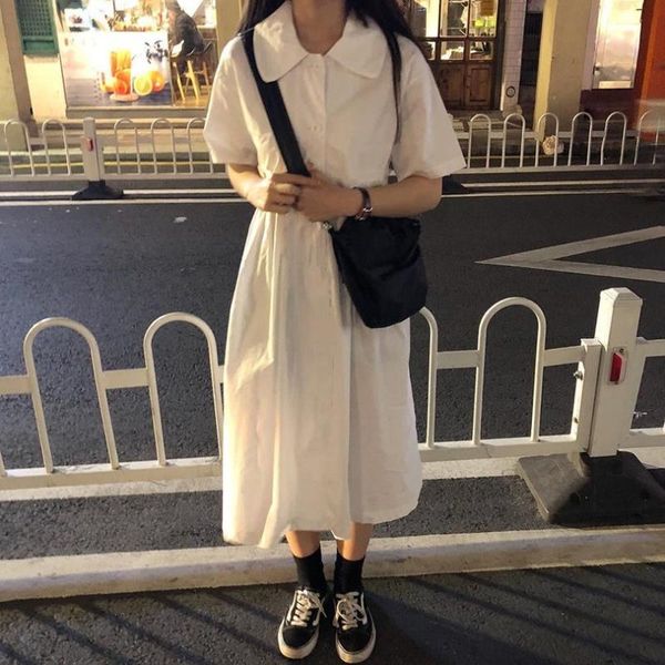 casual dresses korean white women high waist loose mid-length pleated skirt harajuku sweet girl summer kawaii y2k, Black;gray
casual dresses korean white women high waist loose mid-length pleated skirt harajuku sweet girl summer kawaii y2k, Black;gray