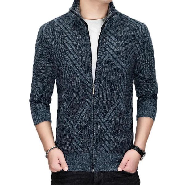 men's jackets fall and winter leisure warm coat men fashion striped jacket knit zipper cardigan fleece thick sweater brand wear, Black;brown
men's jackets fall and winter leisure warm coat men fashion striped jacket knit zipper cardigan fleece thick sweater brand wear, Black;brown