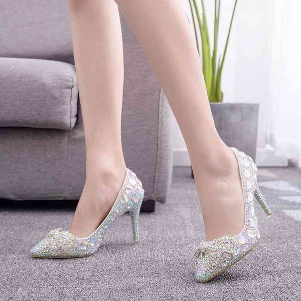 shoes queeneuropean wedding female white drill crystal bow stiletto pointed bridal high heels, Black
shoes queeneuropean wedding female white drill crystal bow stiletto pointed bridal high heels, Black