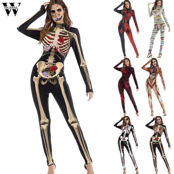 women's jumpsuits & rompers womail jumpsuit women fashion long sleeve slim romper lady overalls mujer fitness esqueleto cosplay clothes, Black;white
women's jumpsuits & rompers womail jumpsuit women fashion long sleeve slim romper lady overalls mujer fitness esqueleto cosplay clothes, Black;white