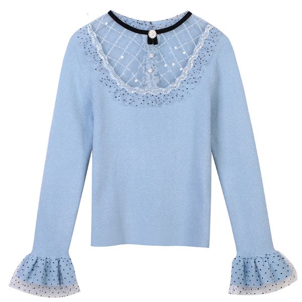 women's sweaters o-neck lace beaded luxury slim blue knitwear sweater fall winter women pullover flare sleeve sweet brand clothes lsof, White;black
women's sweaters o-neck lace beaded luxury slim blue knitwear sweater fall winter women pullover flare sleeve sweet brand clothes lsof, White;black