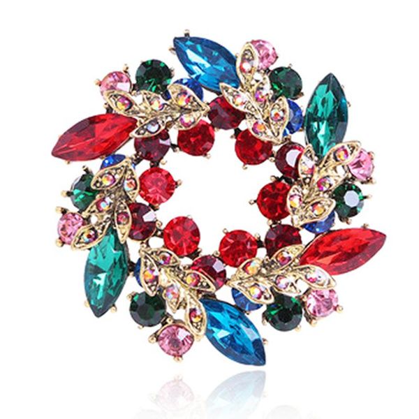 pins, brooches blucome christmas pin colored wreath shape brooch for women sweater dress hat hijab accessories, Gray
pins, brooches blucome christmas pin colored wreath shape brooch for women sweater dress hat hijab accessories, Gray
