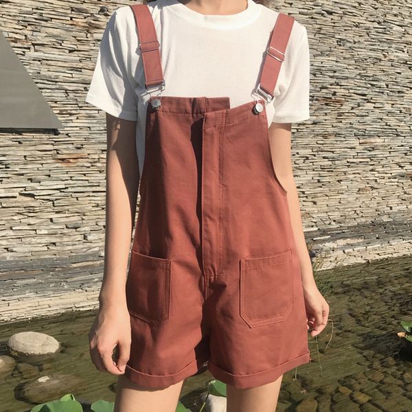 harajuku girl's denim jumpsuit japanese vintage simple jeans fashion romper casual overalls female plus size straps shorts, Red;black
harajuku girl's denim jumpsuit japanese vintage simple jeans fashion romper casual overalls female plus size straps shorts, Red;black