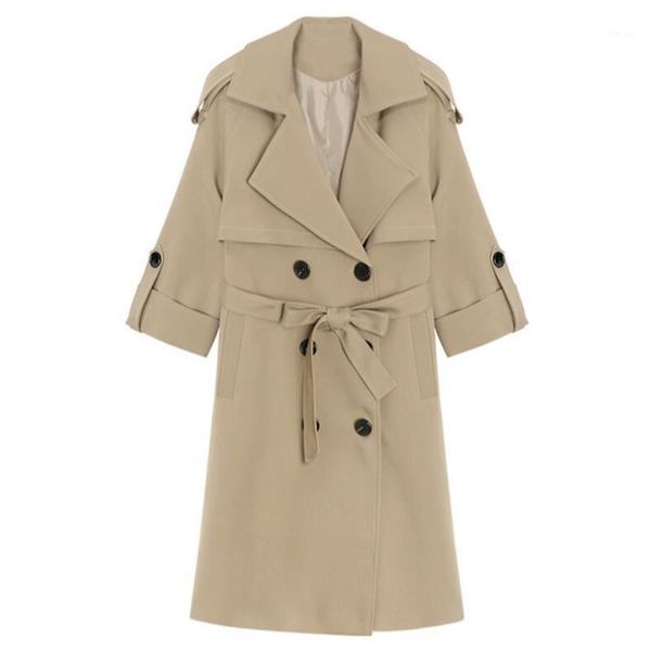 women's trench coats windbreaker female medium length section slim coat spring autumn 2021 tooling women double breasted1, Tan;black
women's trench coats windbreaker female medium length section slim coat spring autumn 2021 tooling women double breasted1, Tan;black