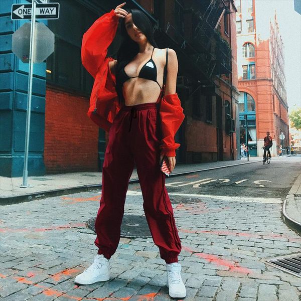 women's pants & capris harem striped trousers women lace up streetwear sweatpants joggers womens clothing high waist wide leg, Black;white
women's pants & capris harem striped trousers women lace up streetwear sweatpants joggers womens clothing high waist wide leg, Black;white
