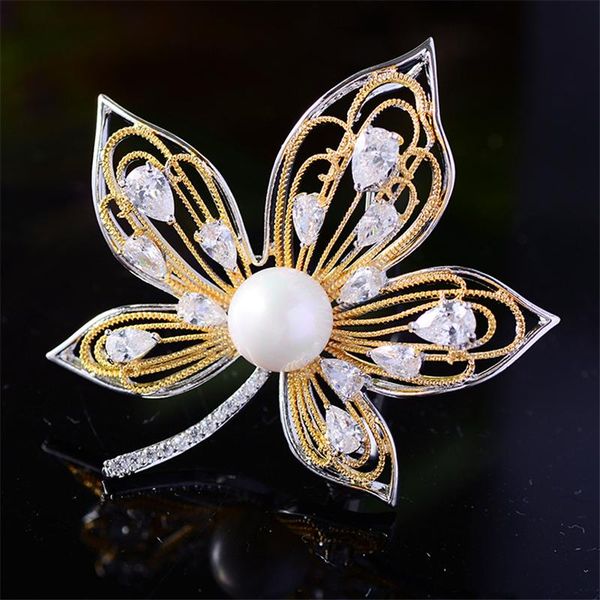 pins, brooches vintage gold color brooch luxury crystal zircon pearl female pins jewelry gift for women men accessories, Gray
pins, brooches vintage gold color brooch luxury crystal zircon pearl female pins jewelry gift for women men accessories, Gray