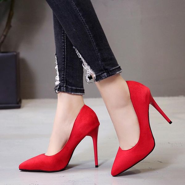 dress shoes high heeled women's thin heel fashion spring and autumn pointed shallow mouth design single shoe size 35-44, Black
dress shoes high heeled women's thin heel fashion spring and autumn pointed shallow mouth design single shoe size 35-44, Black