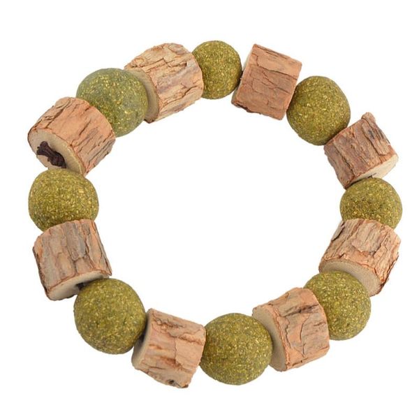 cat toys catnip silver vine chew necklace cleaning teeth