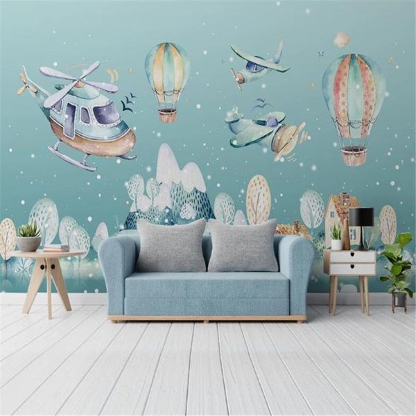 wallpapers milofi custom mural wallpaper nordic simple hand-painted cartoon village helicopter air balloon children's room background w
wallpapers milofi custom mural wallpaper nordic simple hand-painted cartoon village helicopter air balloon children's room background w