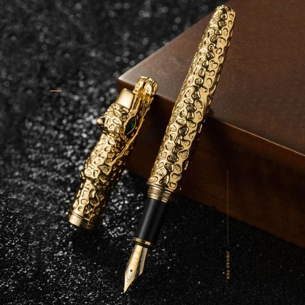 luxury gold leopard fountain pen 0.7mm nib 3d calligraphy stationery office supplies pens
luxury gold leopard fountain pen 0.7mm nib 3d calligraphy stationery office supplies pens