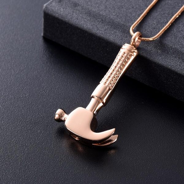 pendant necklaces lkj8239 steel, gold, rose gold and black hammer necklace with screw to hold ashes keepsake human cremation jewelry, Silver
pendant necklaces lkj8239 steel, gold, rose gold and black hammer necklace with screw to hold ashes keepsake human cremation jewelry, Silver