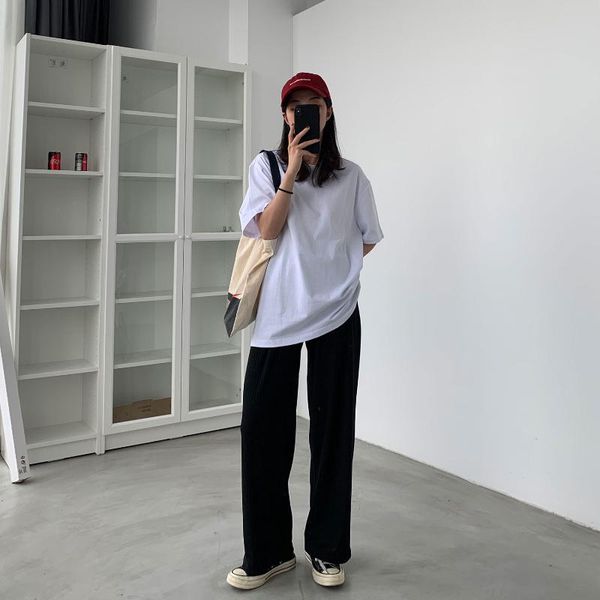 women's pants & capris wide leg high waist summer drape 2021 style thin black suit straight loose casual mop, Black;white
women's pants & capris wide leg high waist summer drape 2021 style thin black suit straight loose casual mop, Black;white