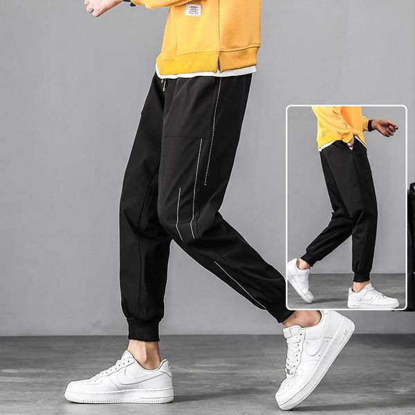 men's pants jogging casual fitness male sportswear bottoms tight sports trousers gym men, Black
men's pants jogging casual fitness male sportswear bottoms tight sports trousers gym men, Black