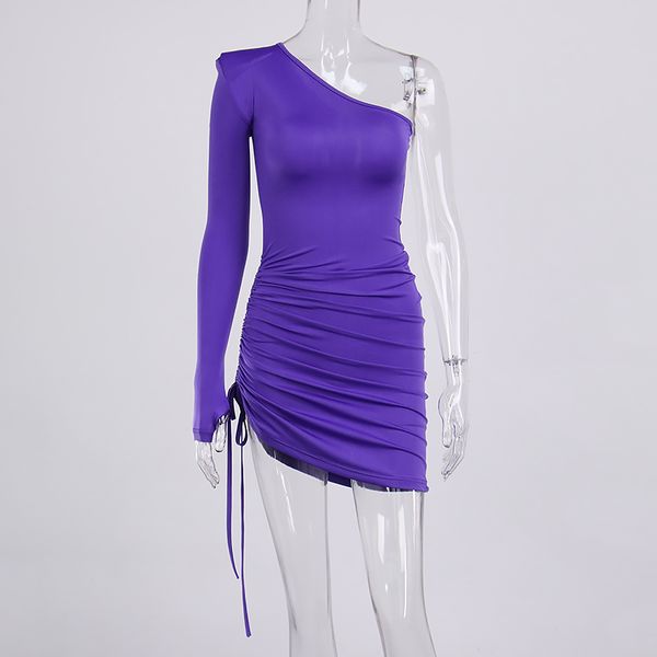 2021newasia autumn purple dress women fashion single shoulder long sleeve side dstring high waist bodycon dresses lady streetwear, Black;gray
2021newasia autumn purple dress women fashion single shoulder long sleeve side dstring high waist bodycon dresses lady streetwear, Black;gray