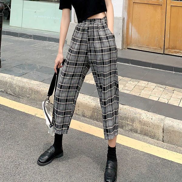 women's pants & s high waist plaid ladies thin summer trousers casual loose women harem pantacourt femme ete pb8p, Black;white
women's pants & s high waist plaid ladies thin summer trousers casual loose women harem pantacourt femme ete pb8p, Black;white