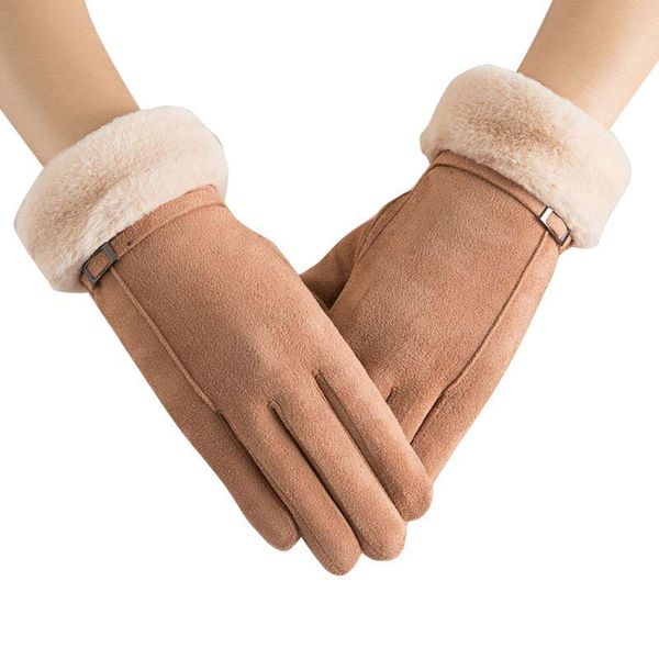 cycling gloves q1ff women suede winter wram touch screen driving ski windproof glove, Black
cycling gloves q1ff women suede winter wram touch screen driving ski windproof glove, Black
