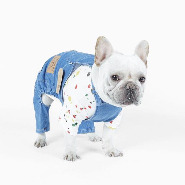 dog apparel jeans jumpsuits puppy two-legged rompers clothes for cotton stretch cool pets costume 
dog apparel jeans jumpsuits puppy two-legged rompers clothes for cotton stretch cool pets costume