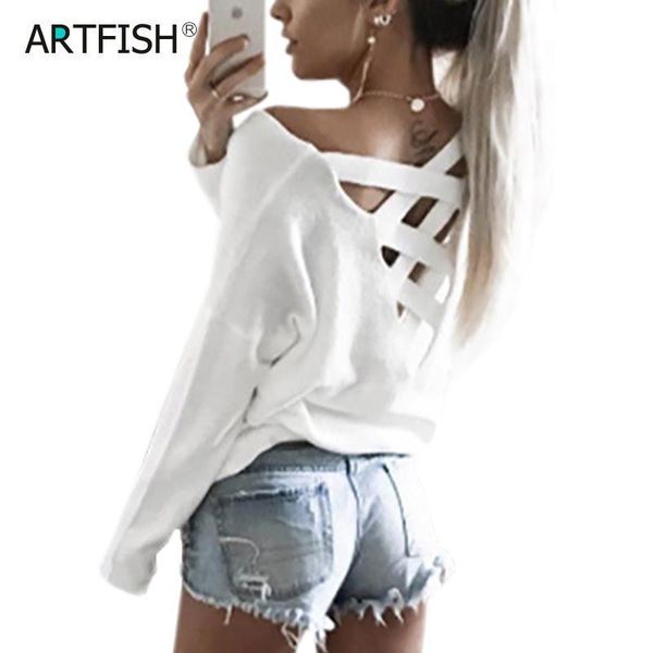 backless bandage long sleeve womens solid casual o neck tee shirt summer gv485, White
backless bandage long sleeve womens solid casual o neck tee shirt summer gv485, White