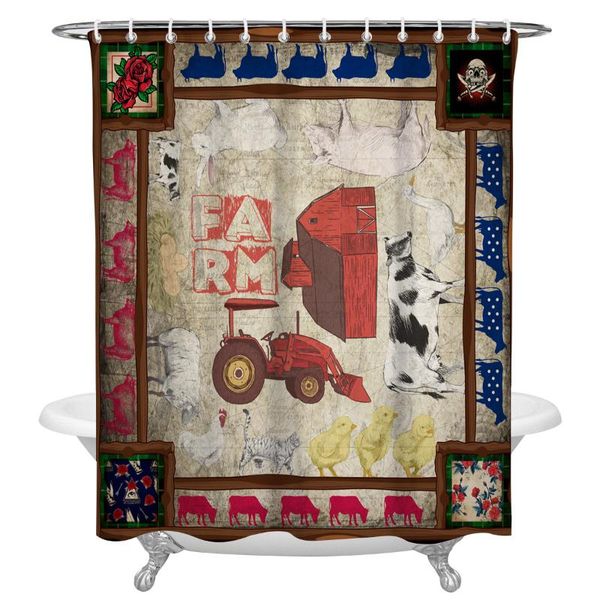 shower curtains colorful animal farm retro rustic print waterproof polyester bath screen products bathroom curtain home decor
shower curtains colorful animal farm retro rustic print waterproof polyester bath screen products bathroom curtain home decor