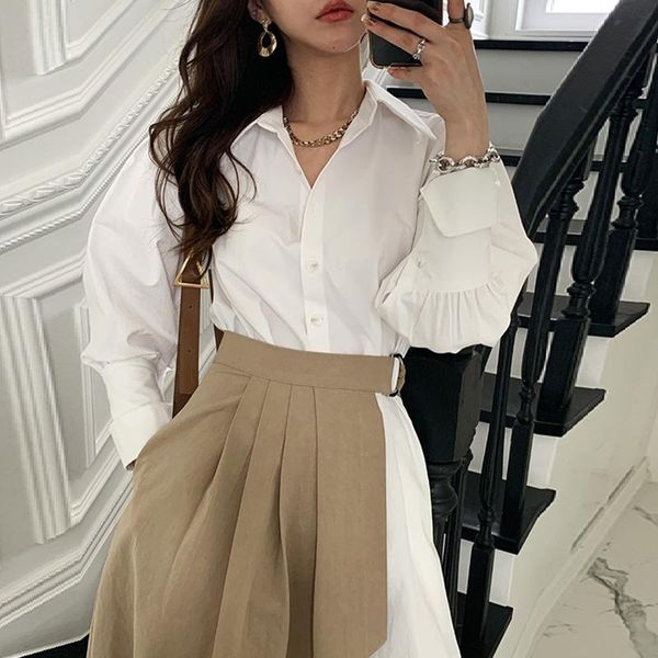 casual dresses stylish women turn-down collar irregular shirt dress elegant long sleeve female high waist pleated 2021 autumn 2 pieces, Black;gray
casual dresses stylish women turn-down collar irregular shirt dress elegant long sleeve female high waist pleated 2021 autumn 2 pieces, Black;gray