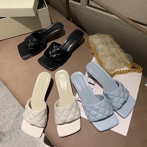 dress shoes fashion square peep toe high heel slippers women summer slip on thin heels 5cm slides embroidery elegant mules brand, Black
dress shoes fashion square peep toe high heel slippers women summer slip on thin heels 5cm slides embroidery elegant mules brand, Black