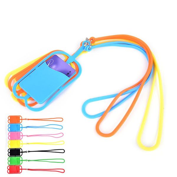 card holders 1pcs cell phone silicone wallet case credit id bag holder pocket with lanyard to sticker, Brown;gray
card holders 1pcs cell phone silicone wallet case credit id bag holder pocket with lanyard to sticker, Brown;gray