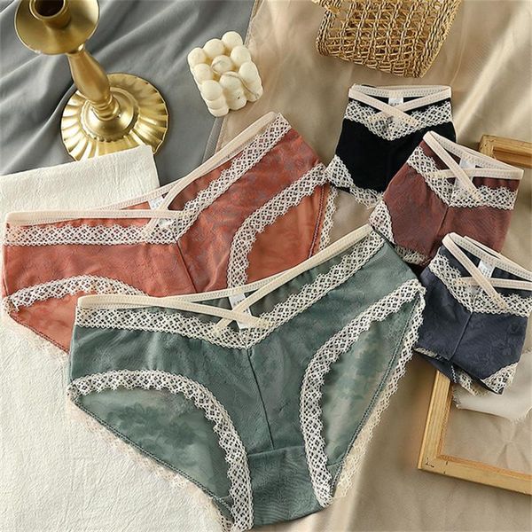 women's panties 3 pcs/set ice silk women lace briefs ladies breathable underwear female middle waist panty hip lift lingerie, Black;pink
women's panties 3 pcs/set ice silk women lace briefs ladies breathable underwear female middle waist panty hip lift lingerie, Black;pink