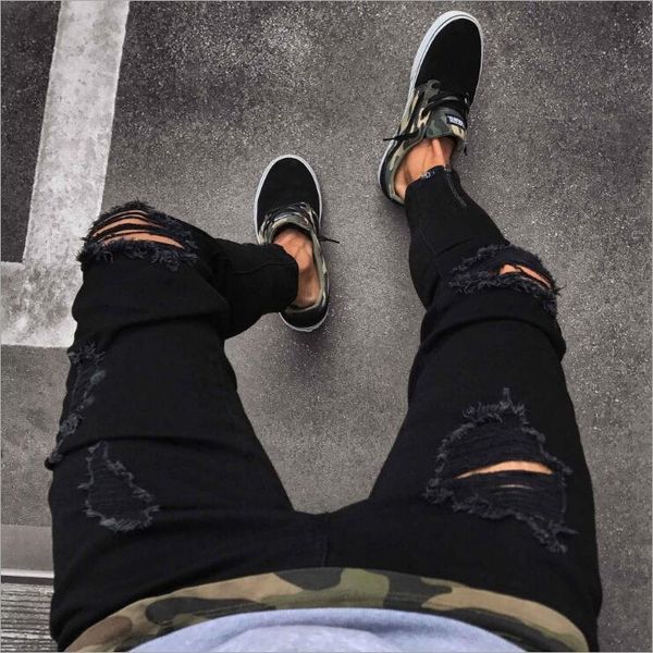 new black hole men's jeans fjn045a stretch zipper foot pants trend men jean nice gift fit you, Blue
new black hole men's jeans fjn045a stretch zipper foot pants trend men jean nice gift fit you, Blue