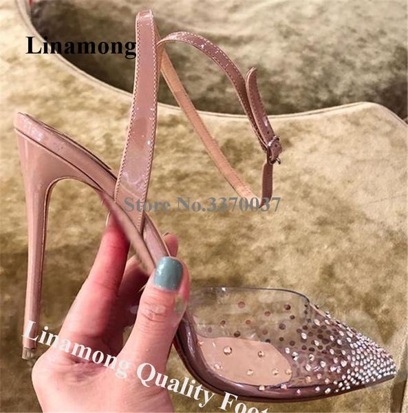 linamong bling rhinestone pvc patchwork stiletto heel pumps nude yellow silver transparent crystal high heels dress shoes, Black 
linamong bling rhinestone pvc patchwork stiletto heel pumps nude yellow silver transparent crystal high heels dress shoes, Black