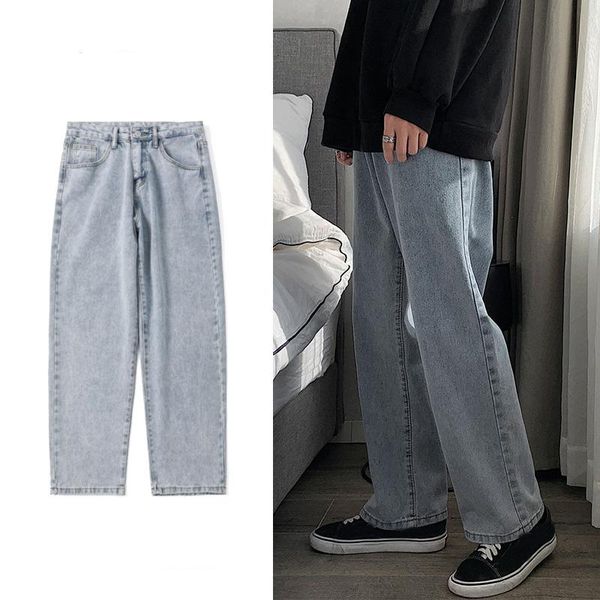 men's jeans black straight leg 2021 autumn men fashion loose mid waist denim wide trousers male vintage wash dark blue baggy
men's jeans black straight leg 2021 autumn men fashion loose mid waist denim wide trousers male vintage wash dark blue baggy