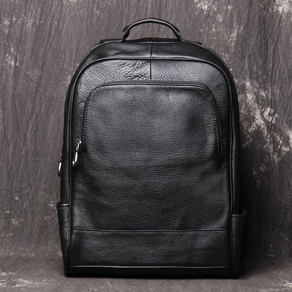 backpack full grain leather shoulder bag handmade genuine travel men's cowhide computer
backpack full grain leather shoulder bag handmade genuine travel men's cowhide computer